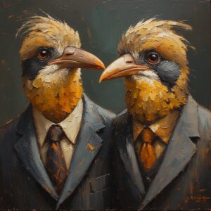 Artfirst Australia - Birds at Work I